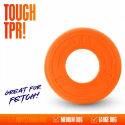 Nerf Dog Frisbee Atomic Flyer Color Naranja Para Perro, Grande -Tropiclean Shop 1200ftw 128563 2