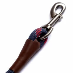 Reddy Correa De Cuerda Color Azul Con Detalles En Cuero Genuino Para Perro, 1.8 M -Tropiclean Shop 1200ftw 132554 3