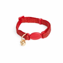 Merry Makings Collar Rojo Brillante Para Gato, Unitalla