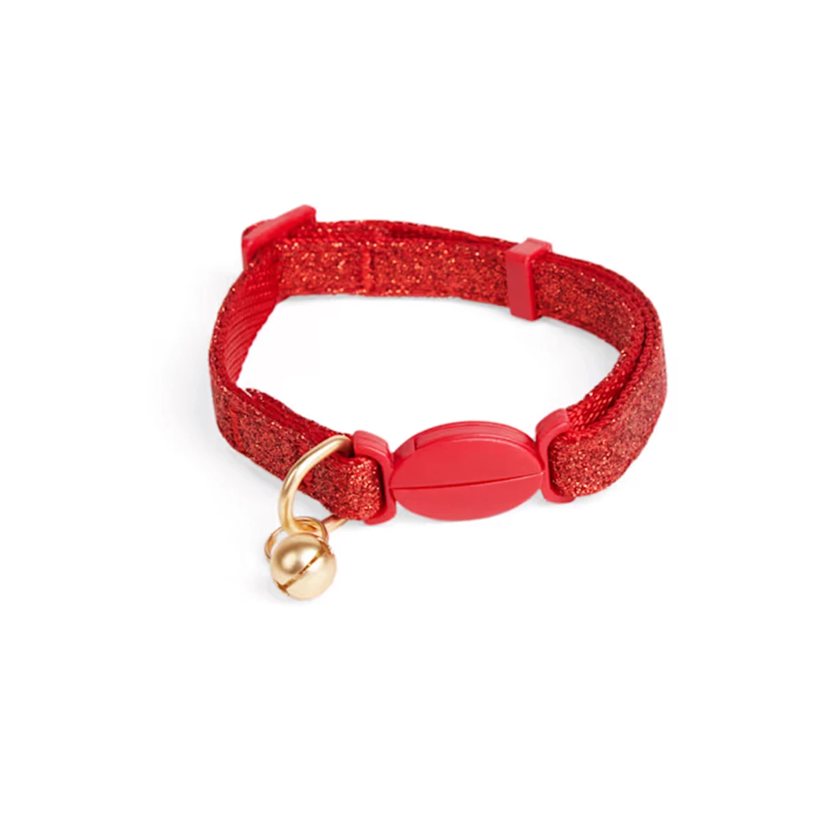 Merry Makings Collar Rojo Brillante Para Gato, Unitalla 1 Merry Makings Collar Rojo Brillante Para Gato, Unitalla