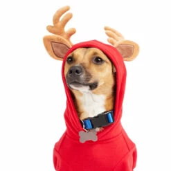 Merry Makings Sudadera Roja Con Cuernitos De Reno Para Perro, XX-Grande -Tropiclean Shop 1200ftw 139792 4