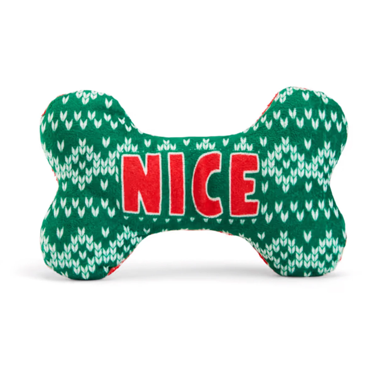 Merry Makings Peluche Hueso Verde/ Rojo Para Perro, Mediano 2 Merry Makings Peluche Hueso Verde/ Rojo Para Perro, Mediano - Image 2
