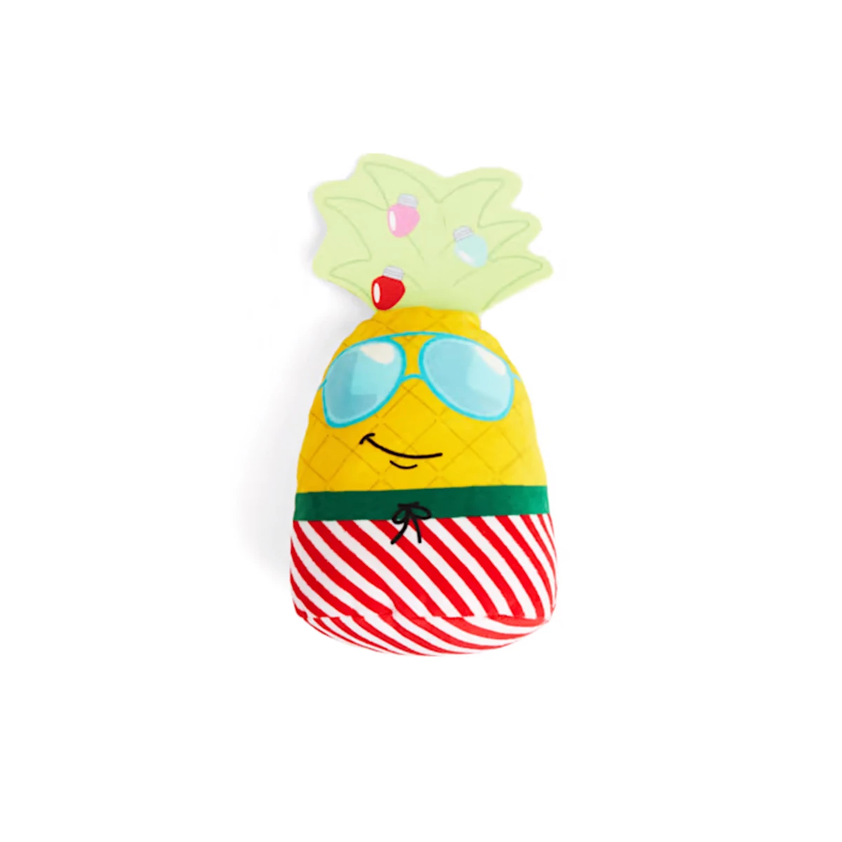 Merry Makings Peluche Con Diseño De Piña Navideña Para Perro, Grande 2 Merry Makings Peluche Con Diseño De Piña Navideña Para Perro, Grande - Image 2