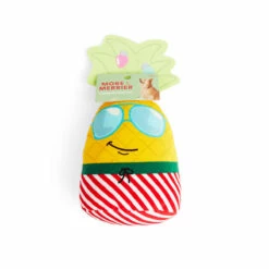 Merry Makings Peluche Con Diseño De Piña Navideña Para Perro, Grande