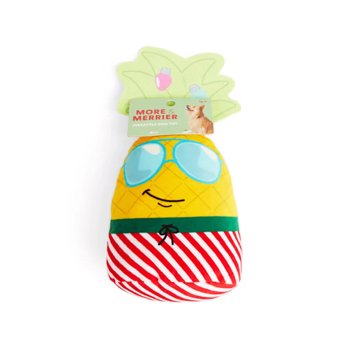 Merry Makings Peluche Con Diseño De Piña Navideña Para Perro, Grande 1 Merry Makings Peluche Con Diseño De Piña Navideña Para Perro, Grande