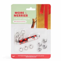 Merry Makings Laser Rojo Navideño Para Gato, Unitalla