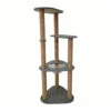 EveryYay Mueble De Tres Niveles Con Rascadores De Yute Para Gato, Gris