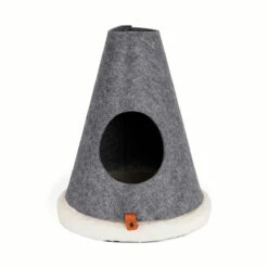 EveryYay Escondite Con Diseño Plegable De Viaje Para Gato, Gris