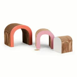 EveryYay Rascador Horizontal 3 En 1 Diseño Arcoíris Para Gato, Multicolor -Tropiclean Shop 1200ftw 142231 3