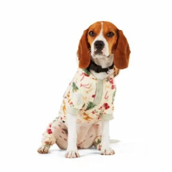 Merry Makings Pijama Con Estampado Navideño Para Perro, Mediano