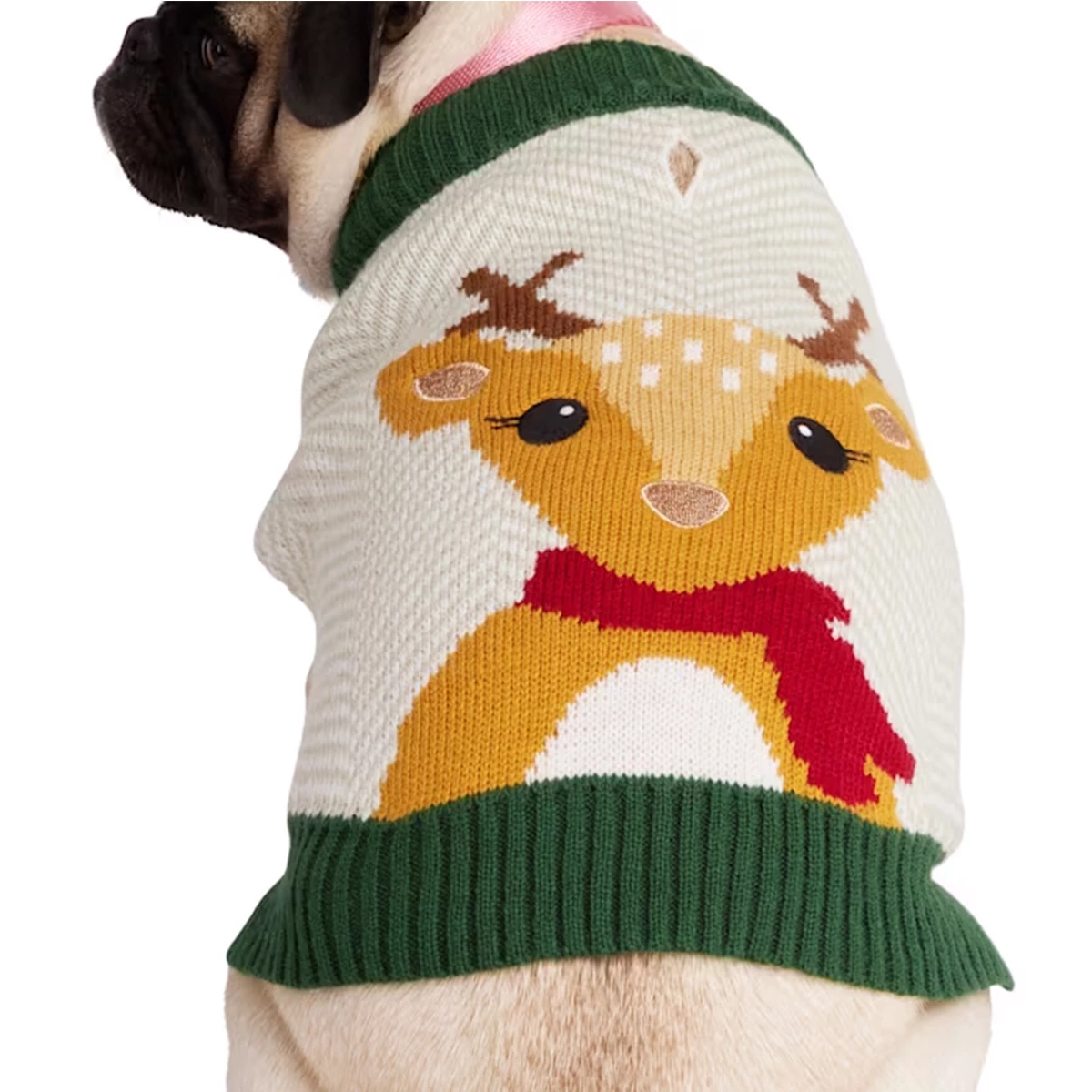 Merry Makings Suéter Con Diseño De Reno Navideño Para Perro, Mediano 4 Merry Makings Suéter Con Diseño De Reno Navideño Para Perro, Mediano - Image 4