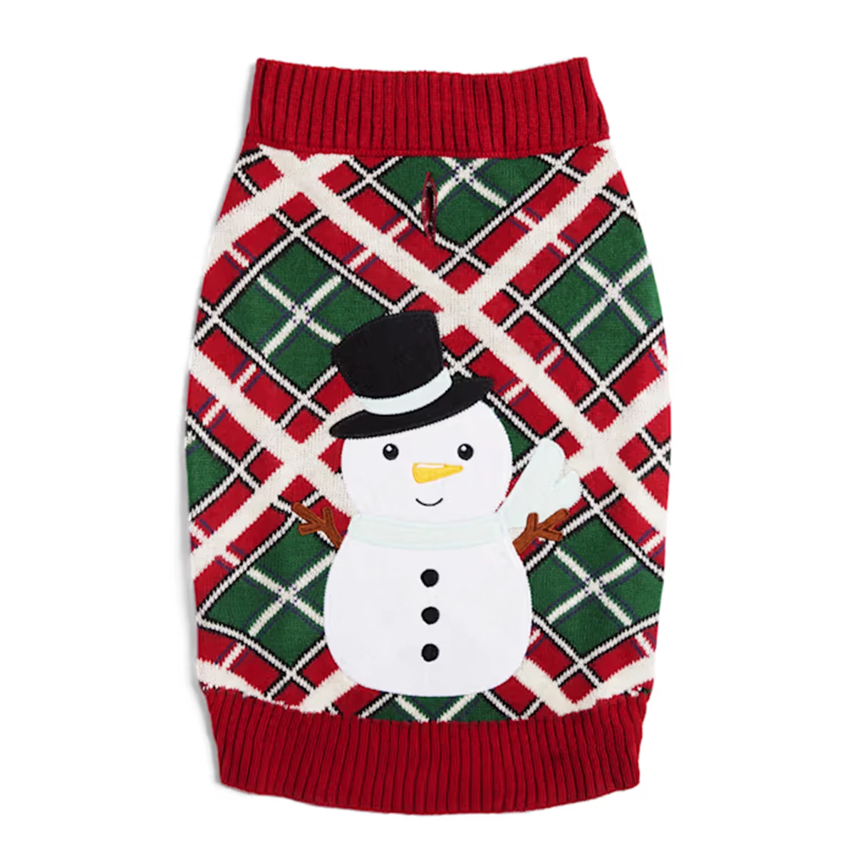 Merry Makings Suéter Con Diseño De Muñeco De Nieve Para Perro, Mediano 5 Merry Makings Suéter Con Diseño De Muñeco De Nieve Para Perro, Mediano - Image 5