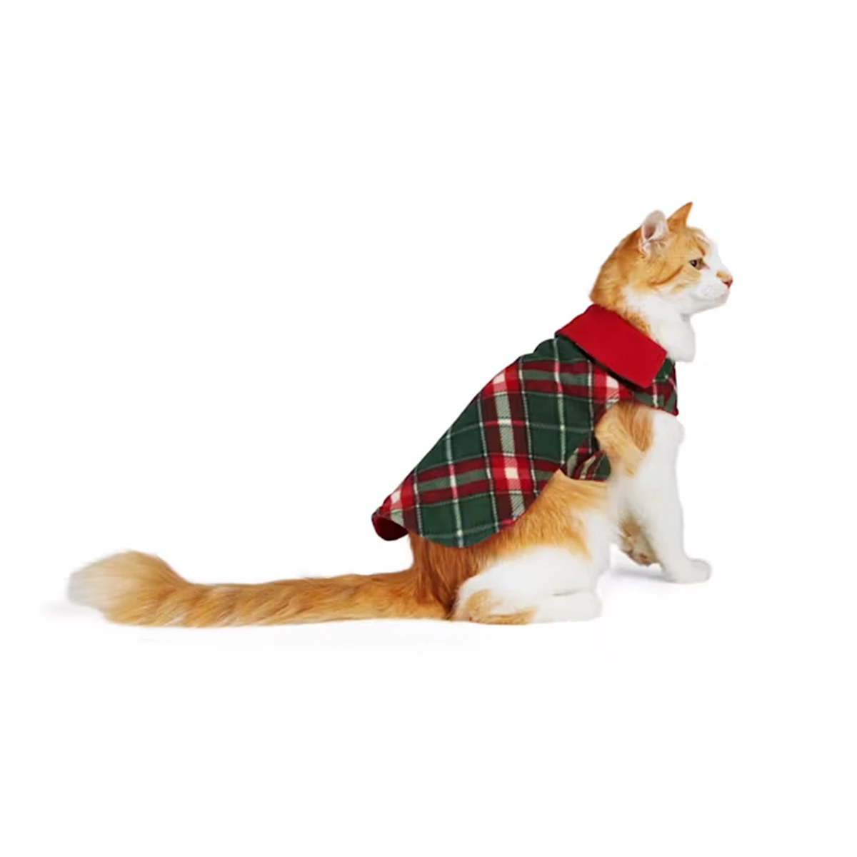 Merry Makings Capa De Cuadros Verdes Para Gato, X-Chico 2 Merry Makings Capa De Cuadros Verdes Para Gato, X-Chico - Image 2