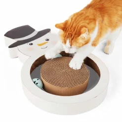 Merry Makings Rascador En Forma De Snowman Con Gorro Para Gato, Unitalla 10 Merry Makings Rascador En Forma De Snowman Con Gorro Para Gato, Unitalla -Tropiclean Shop 1200ftw 142403 3