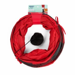 Merry Makings Túnel Cuadros Rojo Para Gato, Unitalla -Tropiclean Shop 1200ftw 142406 4