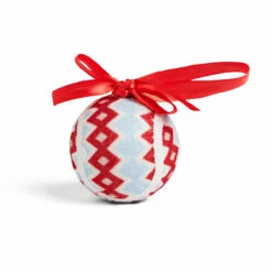 Merry Makings Pelota Tennis Diamante Rojo Y Azul Para Perro, Unitalla