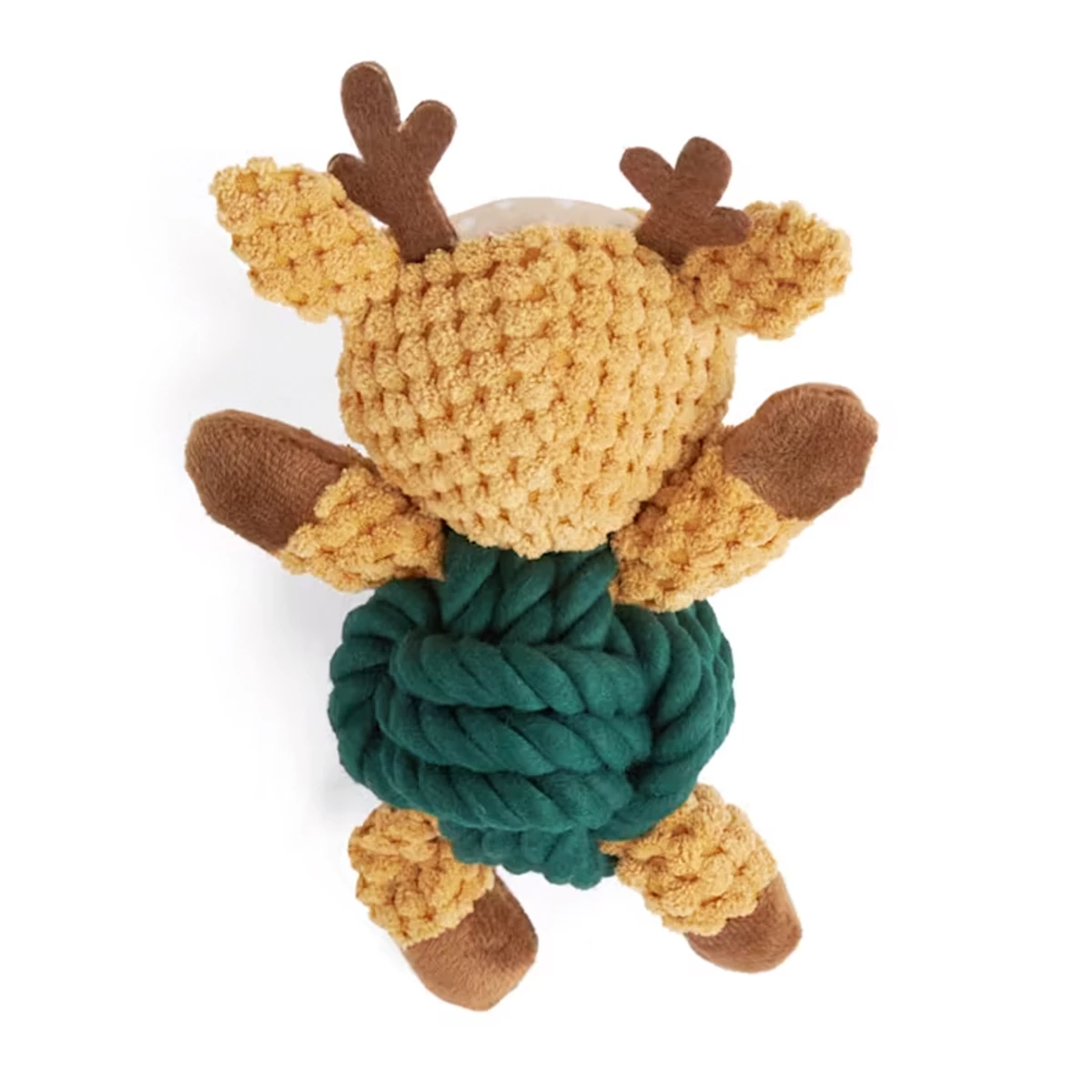 Merry Makings Peluche Cuerda Ciervo Para Perro, Chico 2 Merry Makings Peluche Cuerda Ciervo Para Perro, Chico - Image 2
