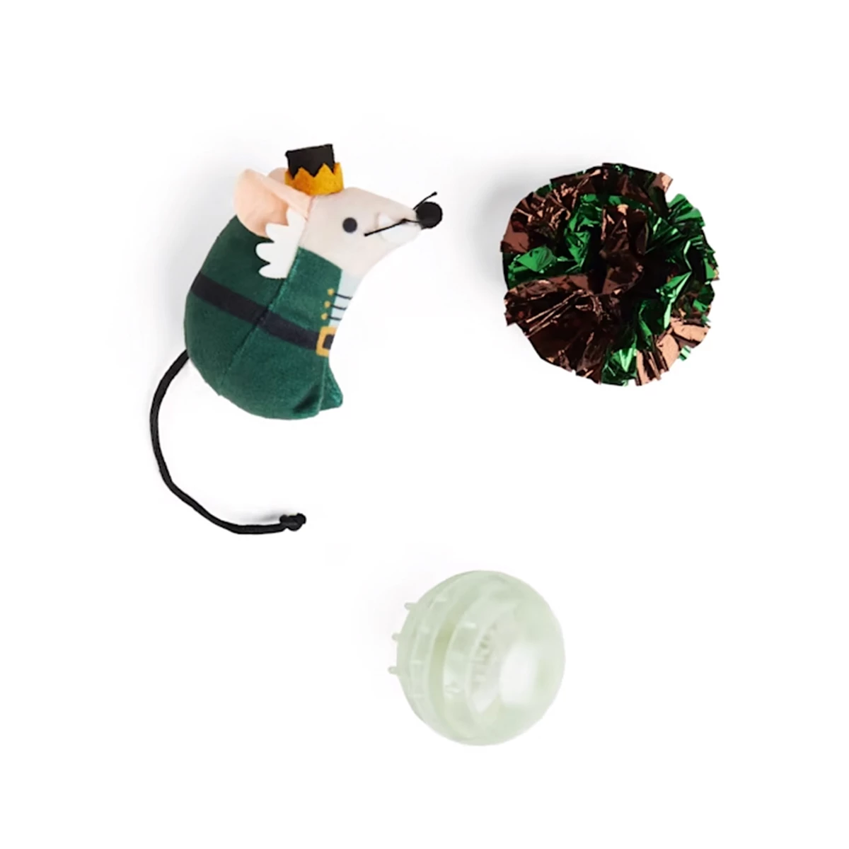 Merry Makings Paquete De Juguetes Green Mouse Navideño Para Gato, 3 Piezas 3 Merry Makings Paquete De Juguetes Green Mouse Navideño Para Gato, 3 Piezas - Image 3