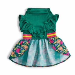 Youly Fall Winter Vestido Con Flores Color Verde, Mediano -Tropiclean Shop 1200ftw 142513 2