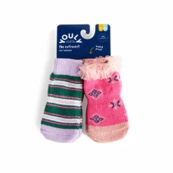 Youly Fall Winter Juego De Calcetines Rosa Y Morado Diseño Con Rayas Y Rombos, X-Chico/ Chico -Tropiclean Shop 1200ftw 142584 2