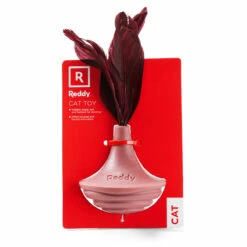 Reddy Cat Juguete Wooble De Caucho Para Gato Color Vino, Unitalla