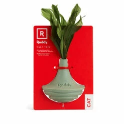 Reddy Cat Juguete Wooble De Caucho Para Gato Color Verde Olivo, Unitalla