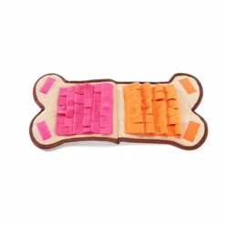 Leaps & Bounds Ponder & Puzzle Tapete Olfativo Con Diseño De Pan Con Mermelada Para Perro, Mediano