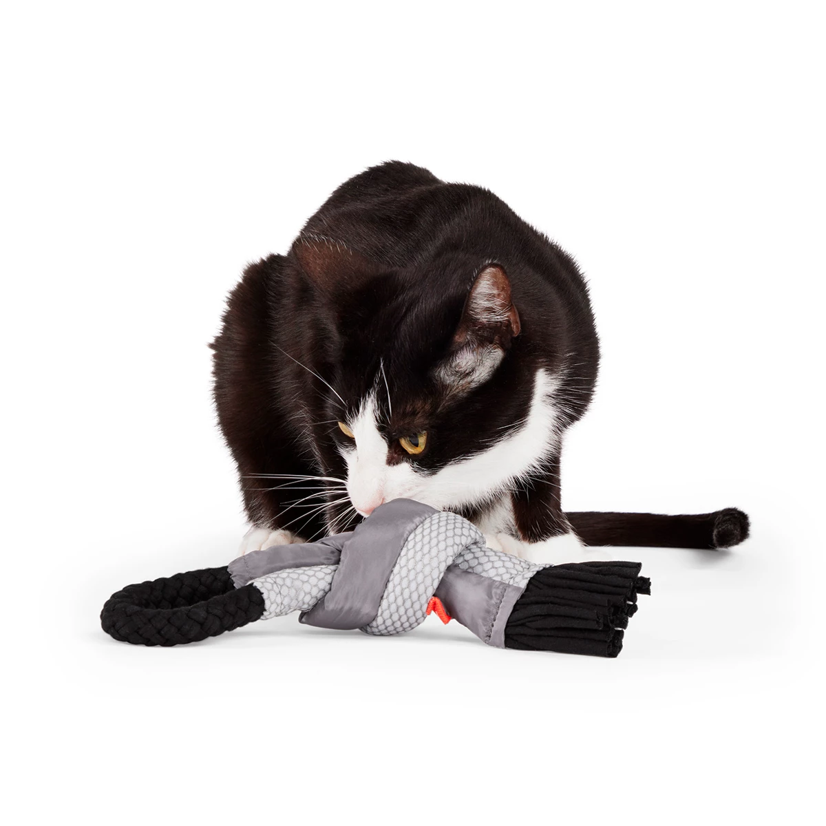 Reddy Cat Juguete Knot Kicker Gris Con Negro Para Gato, 40 Cm 6 Reddy Cat Juguete Knot Kicker Gris Con Negro Para Gato, 40 Cm - Image 6