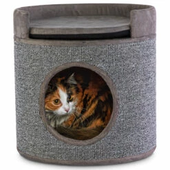 You & Me Cozy Cottage Condo Felino Para Descanso Con Cojín Para Gato -Tropiclean Shop medias 1046