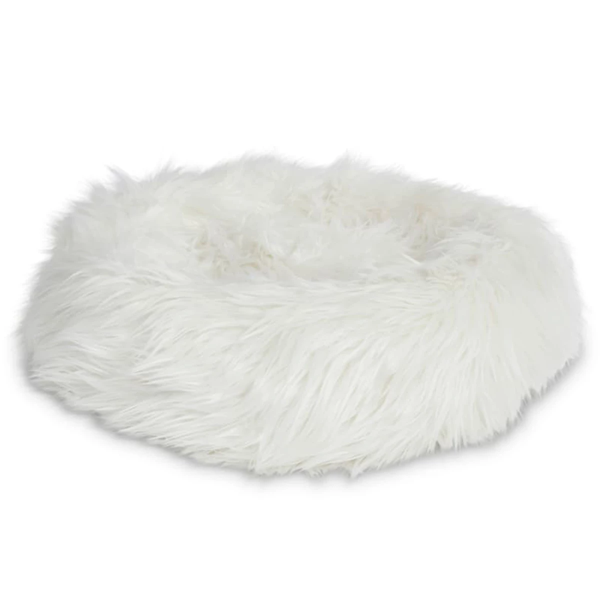 EveryYay SnoozeFest Cama Con Forma De Dona De Peluche Para Gato Color Blanco 1 EveryYay SnoozeFest Cama Con Forma De Dona De Peluche Para Gato Color Blanco
