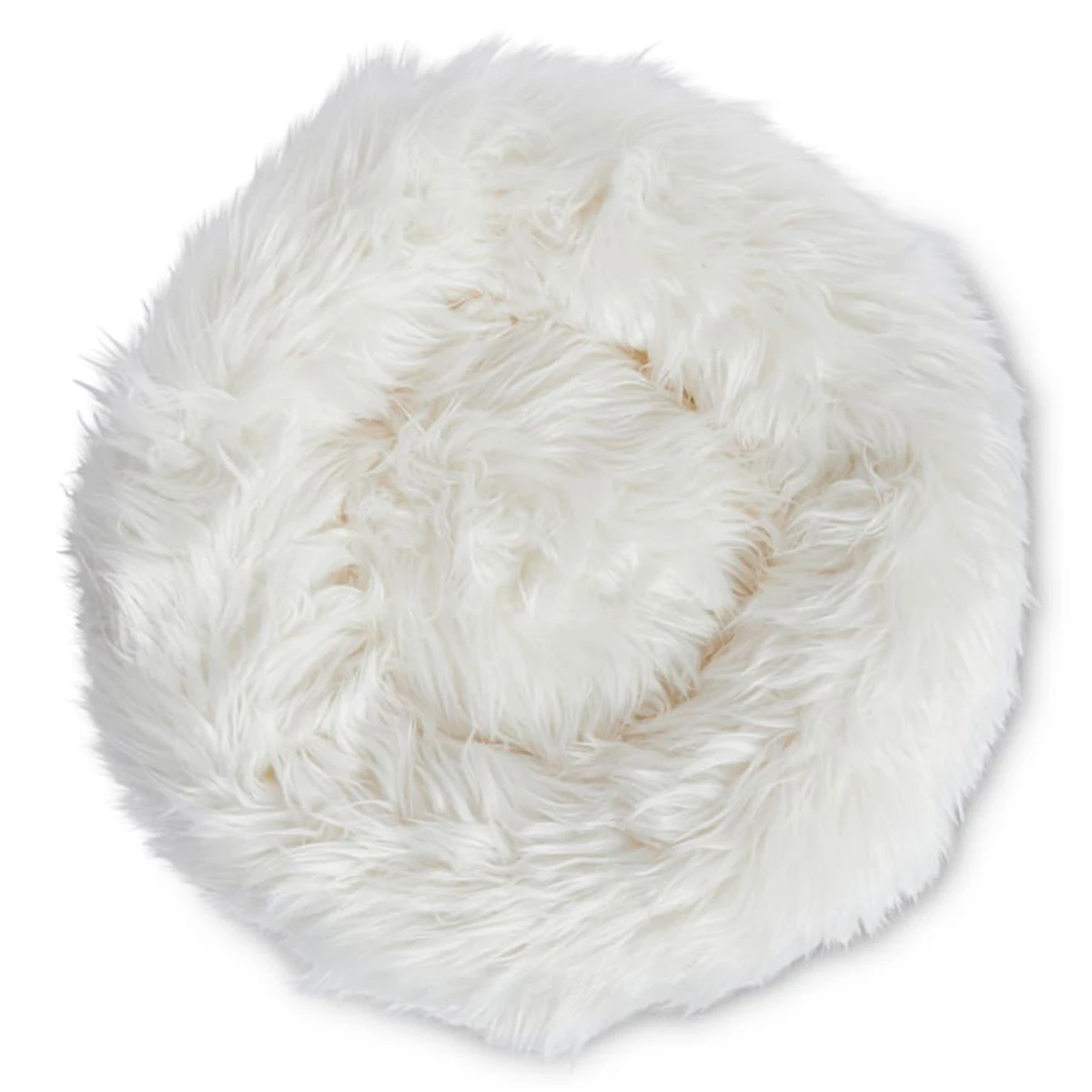 EveryYay SnoozeFest Cama Con Forma De Dona De Peluche Para Gato Color Blanco 2 EveryYay SnoozeFest Cama Con Forma De Dona De Peluche Para Gato Color Blanco - Image 2