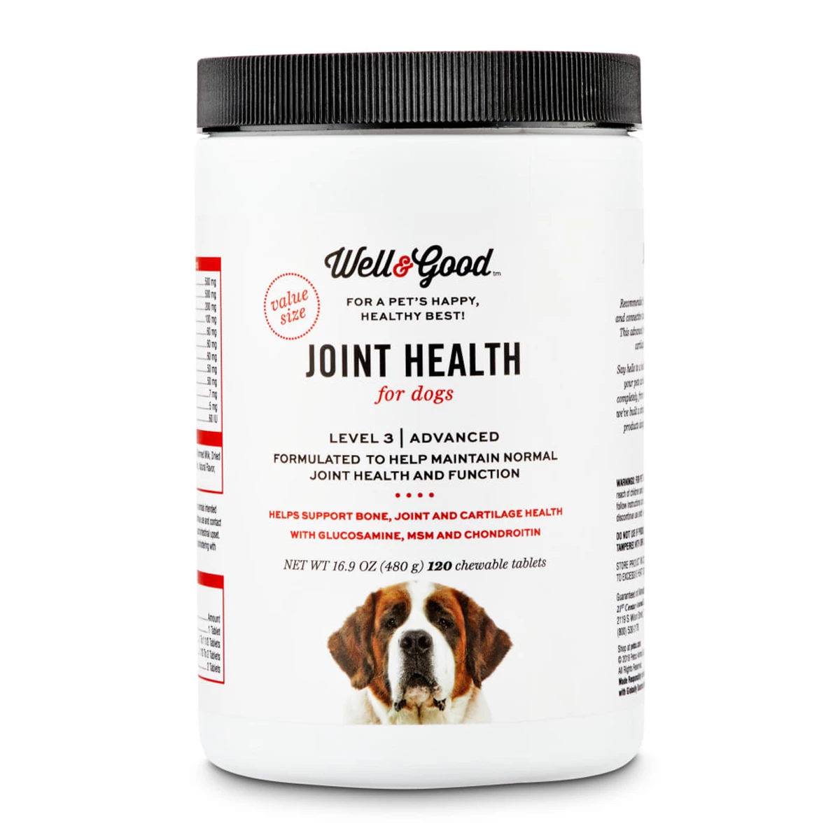 Well & Good Pastillas Cuidado De Articulaciones Nivel III Para Perro, 120 Tabletas 1 Well & Good Pastillas Cuidado De Articulaciones Nivel III Para Perro, 120 Tabletas