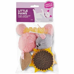 Leaps & Bounds Little Paws Paquete Juguetes Especiales Para Gatito, Multicolor