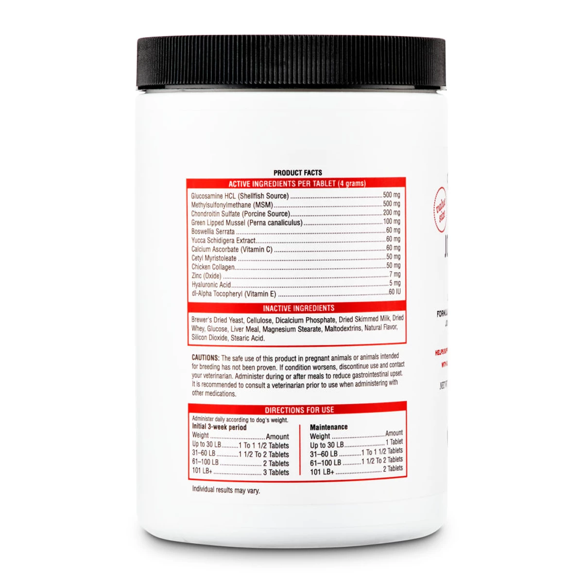 Well & Good Pastillas Cuidado De Articulaciones Nivel III Para Perro, 120 Tabletas 3 Well & Good Pastillas Cuidado De Articulaciones Nivel III Para Perro, 120 Tabletas - Image 3