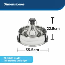 Petsafe Drinkwell Fuente Automática De Acero Inoxidable Para Mascotas Modelo 360 -Tropiclean Shop medias 1105