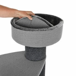 You & Me Mueble Para Gato Multigato De Tres Niveles Con Cama Elevada -Tropiclean Shop medias 1240