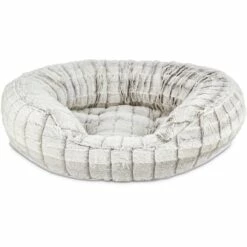 Harmony Cama Ovalada Ultra Suave Para Gato Color Gris