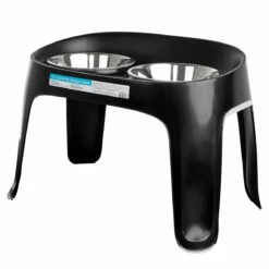 You & Me Comedero Elevado Doble Color Negro Para Perro, 12 Tazas 6 You & Me Comedero Elevado Doble Color Negro Para Perro, 12 Tazas -Tropiclean Shop medias 1342