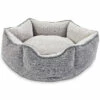 EveryYay Cama Hexagonal Con Bordes Elevados Color Gris Para Perro, Chico