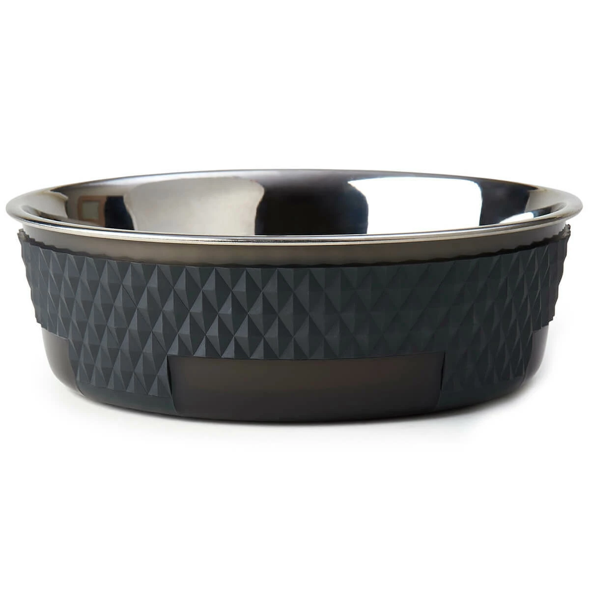 Pet Rageous Tazón De Acero Textura Carbón, 6.5 Tazas 1 Pet Rageous Tazón De Acero Textura Carbón, 6.5 Tazas