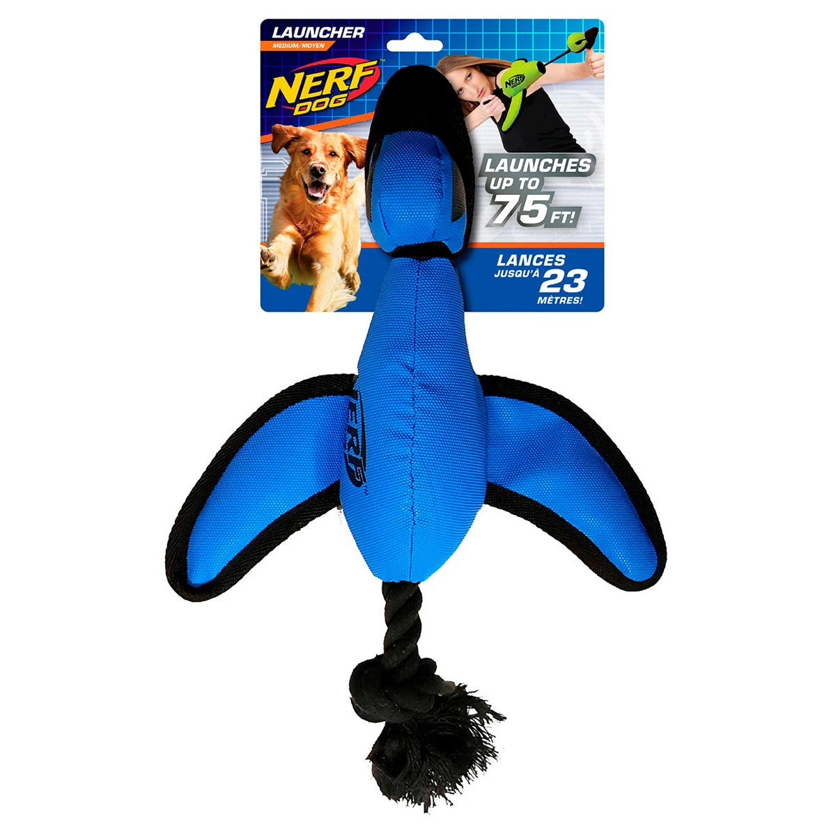 Nerf Juguete Resistente Diseño Lanzador De Pato Para Perro, Mediano 2 Nerf Juguete Resistente Diseño Lanzador De Pato Para Perro, Mediano - Image 2