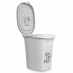 You & Me Contenedor Plástico De Alimento Diseño Eat Love Play Para Perro Y Gato, Grande -Tropiclean Shop medias 1510