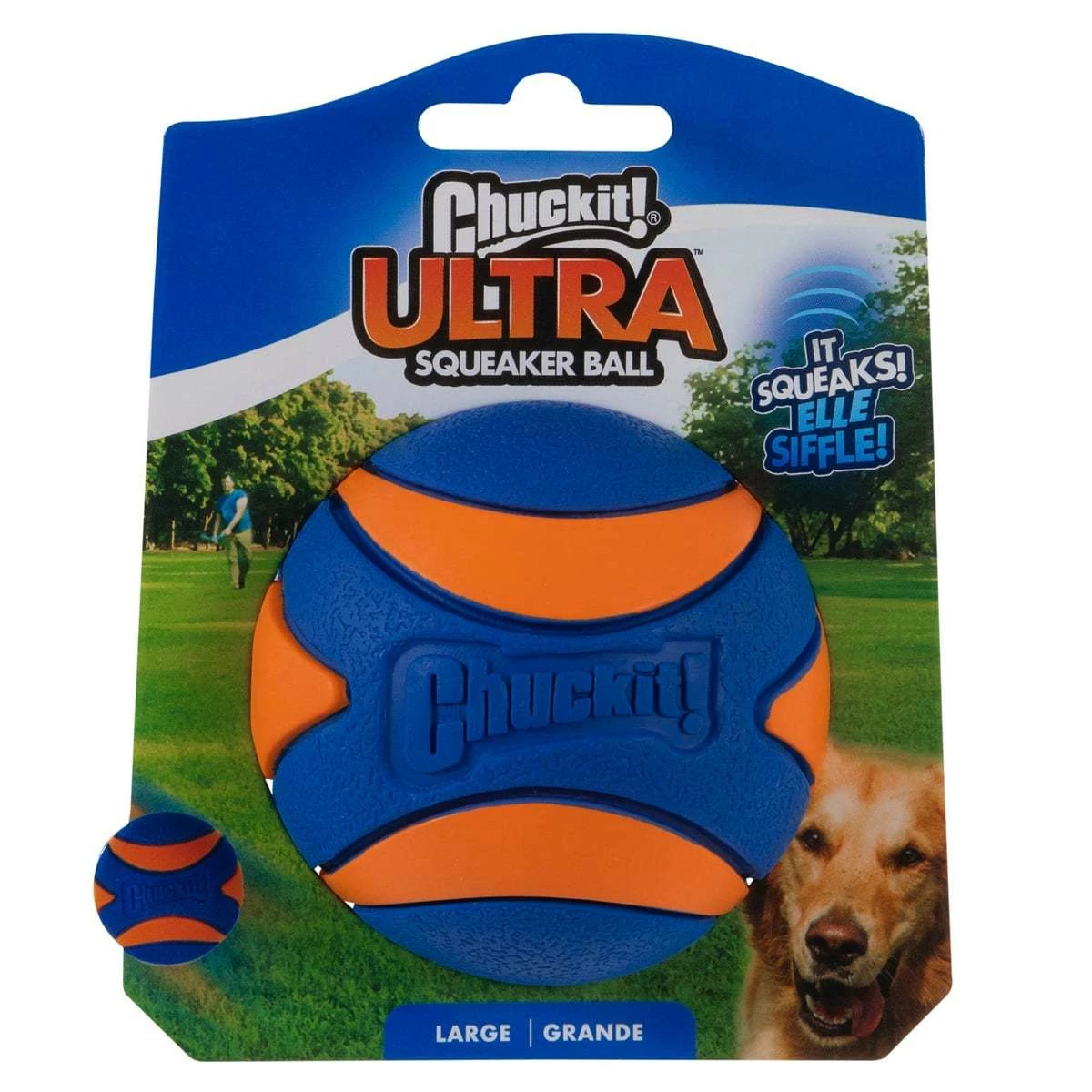 Chuckit! Pelota Ultra Squeaker Para Perro, Grande 1 Chuckit! Pelota Ultra Squeaker Para Perro, Grande