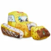 Leaps & Bounds Ruffest Bulldozer Peluche Resistente Para Perro, Mediano