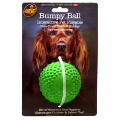 4BF Juguete De Hule Bumpy Ball Verde Para Perro