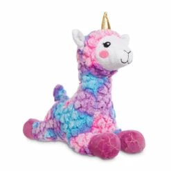Leaps & Bounds Ruffest Llamicornio Peluche Resistente Para Perro, Grande