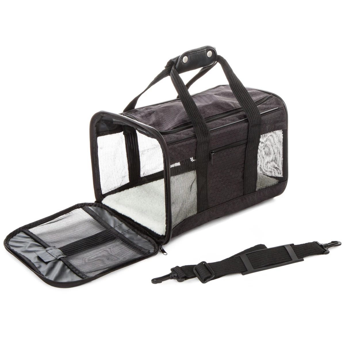 Sherpa To Go Transportadora De Tela Color Negro Para Perro, Mediano 2 Sherpa To Go Transportadora De Tela Color Negro Para Perro, Mediano - Image 2