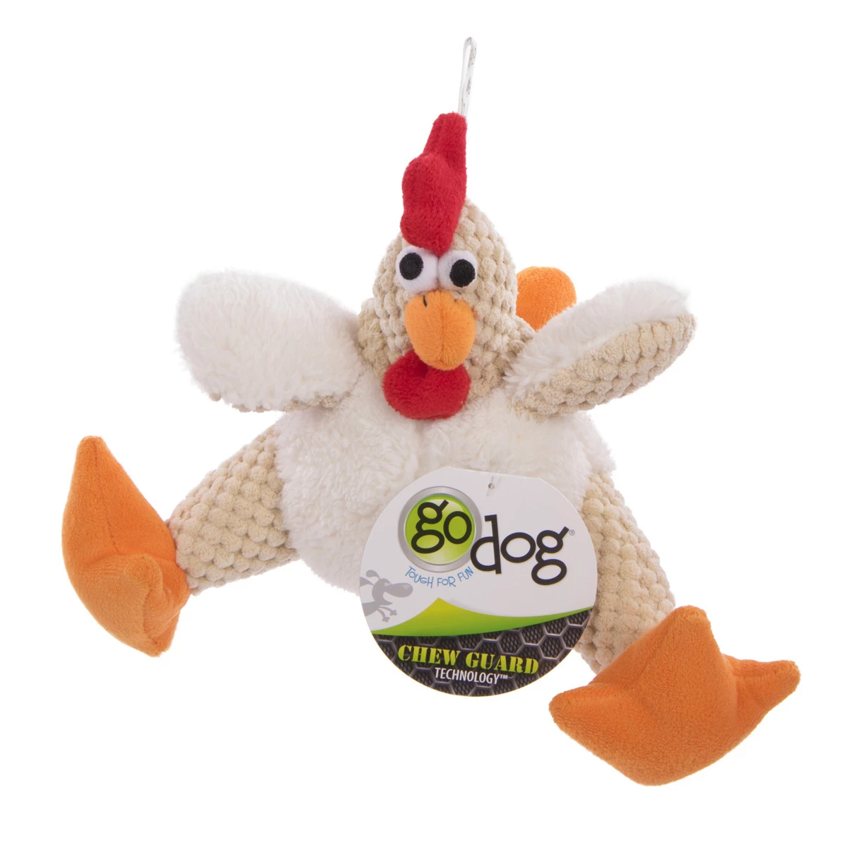 GoDog Juguete De Peluche Resistente Gallo Pachón Para Perro, Chico 2 GoDog Juguete De Peluche Resistente Gallo Pachón Para Perro, Chico - Image 2