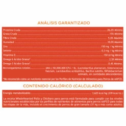 WholeHearted Libre De Granos Alimento Natural Para Perro Todas Las Edades Receta Pollo Y Chícharo, 11 Kg 16 WholeHearted Libre De Granos Alimento Natural Para Perro Todas Las Edades Receta Pollo Y Chícharo, 11 Kg -Tropiclean Shop medias 226