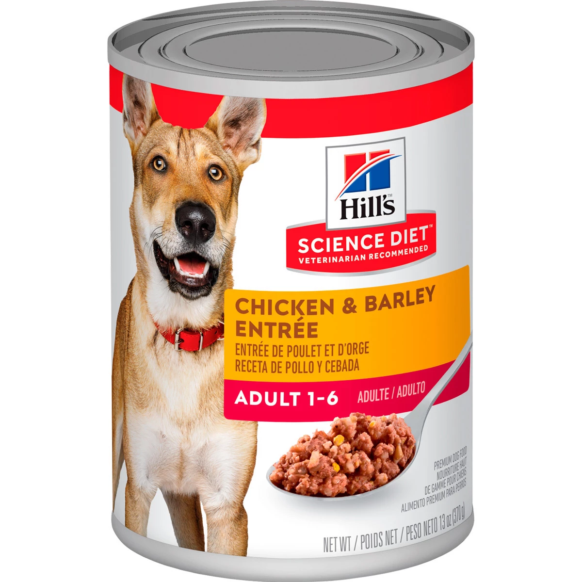 Hill's Science Diet Alimento Húmedo Para Perro Adulto Todas Las Razas Receta Pollo Y Cebada, 370 G 1 Hill's Science Diet Alimento Húmedo Para Perro Adulto Todas Las Razas Receta Pollo Y Cebada, 370 G